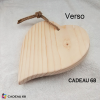 Coeur Bois Pêche Cadeau 68