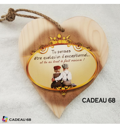 Coeur Bois Exceptionnel Cadeau 68