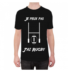 T-Shirt Je peux pas j'ai Rugby Cadeau68