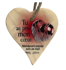 Petit coeur en bois amour