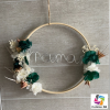 Couronne de Fleurs «Maman» Blanc & Vert
