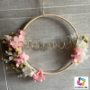 Couronne de Fleurs «Maman» - Rose pâle