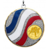 MEDAILLE LAITON TRICOLORE Ø 50mm