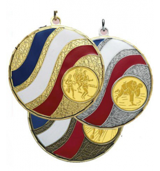 MEDAILLE LAITON TRICOLORE Ø 50mm